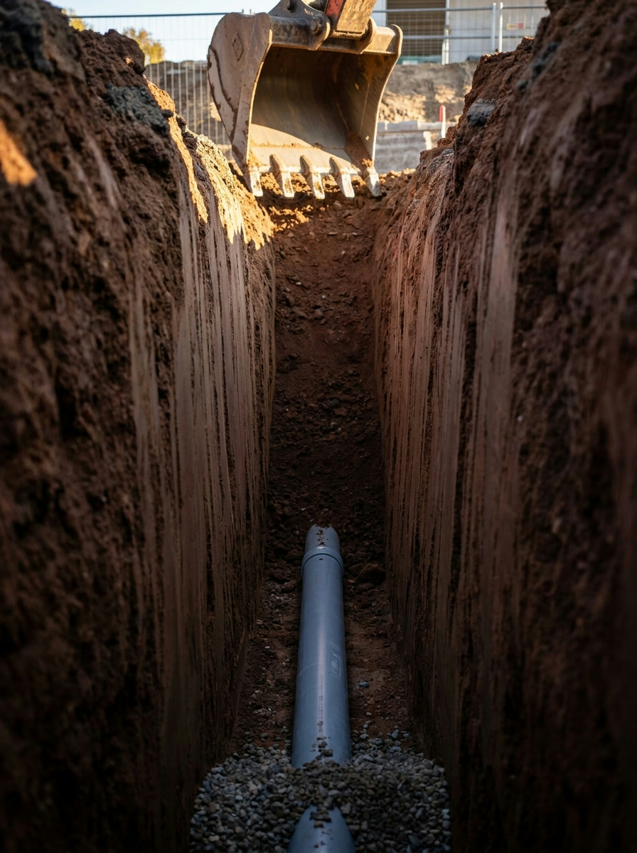 Precision trench detail